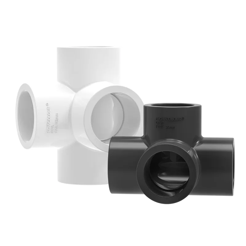 Tê 4 hướng uPVC FlowColour