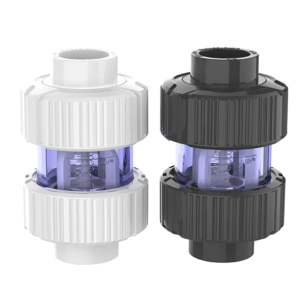 Van một chiều lò xo uPVC, CPVC, PVC trong suốt FlowColour